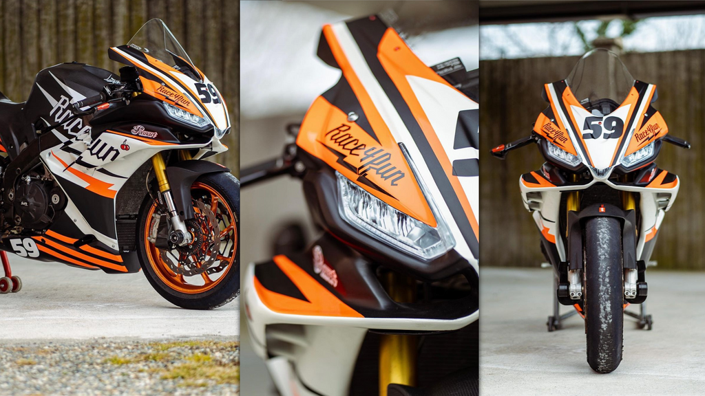 The most beautiful headlight decals for the RSV4 on the market!