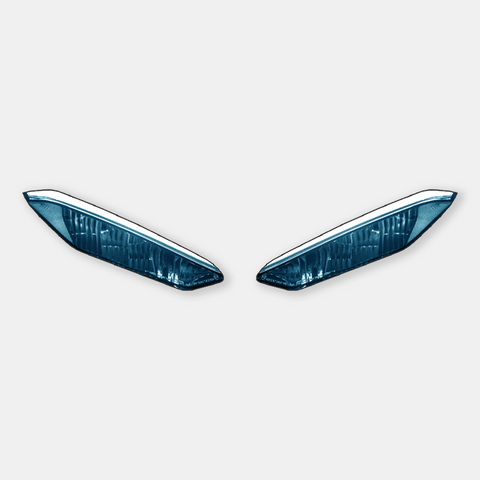Ducati Panigale V4 2025 - WSBK style headlight decals WSBK style headlight decalsWSBK style headlight decals