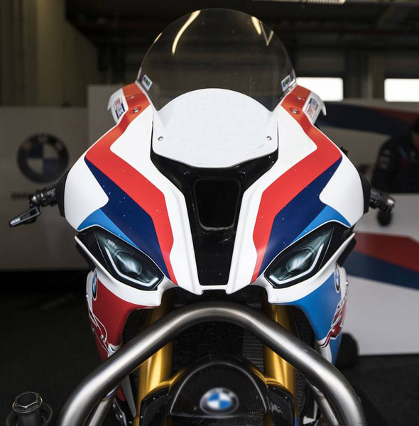 WSBK style headlight decals (stickers) for BMW S1000RR K67 2019 2020 2021 2022- TrackbikeDecals.com