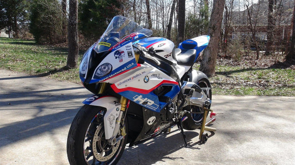 WSBK style headlight decals (stickers) for BMW S1000RR 2015+ - TrackbikeDecals.com