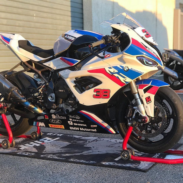 WSBK style headlight decals (stickers) for BMW S1000RR 2019 2020 2021- TrackbikeDecals.com
